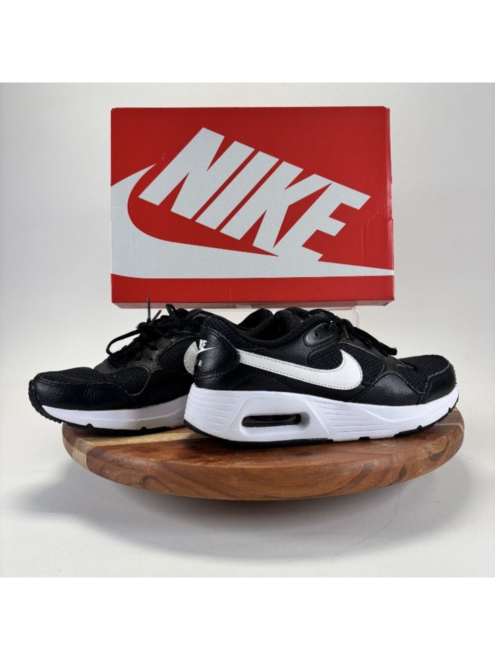 Nike Air Max SC Shoes Womens Size 7 Black Running Comfort Walking Gym Sneaker